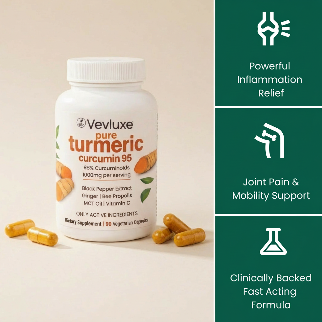 Vevluxe Cúrcuma y Curcumina 1000mg